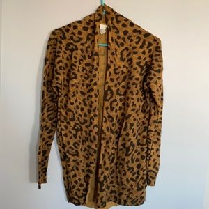 H&M - Leopard Print Cardigan - size medium